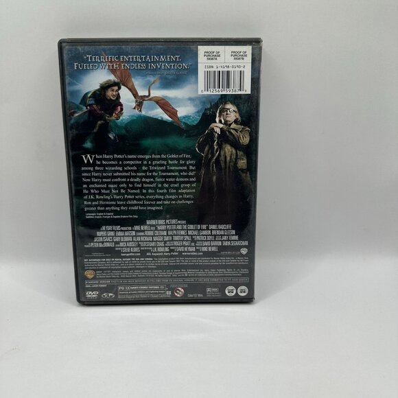 Harry Potter And The Goblet Of Fire Full Screen Edition DVD Warner Bros PG 2005 - Picture 3 of 4